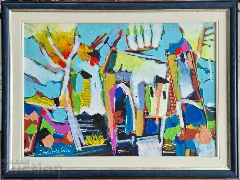 Ivan Yakhnadzhiev City Landscape 2024 oil paints No. 22 Ivan Yakhnadzhiev City Landscape 2024 oil paints No. 22