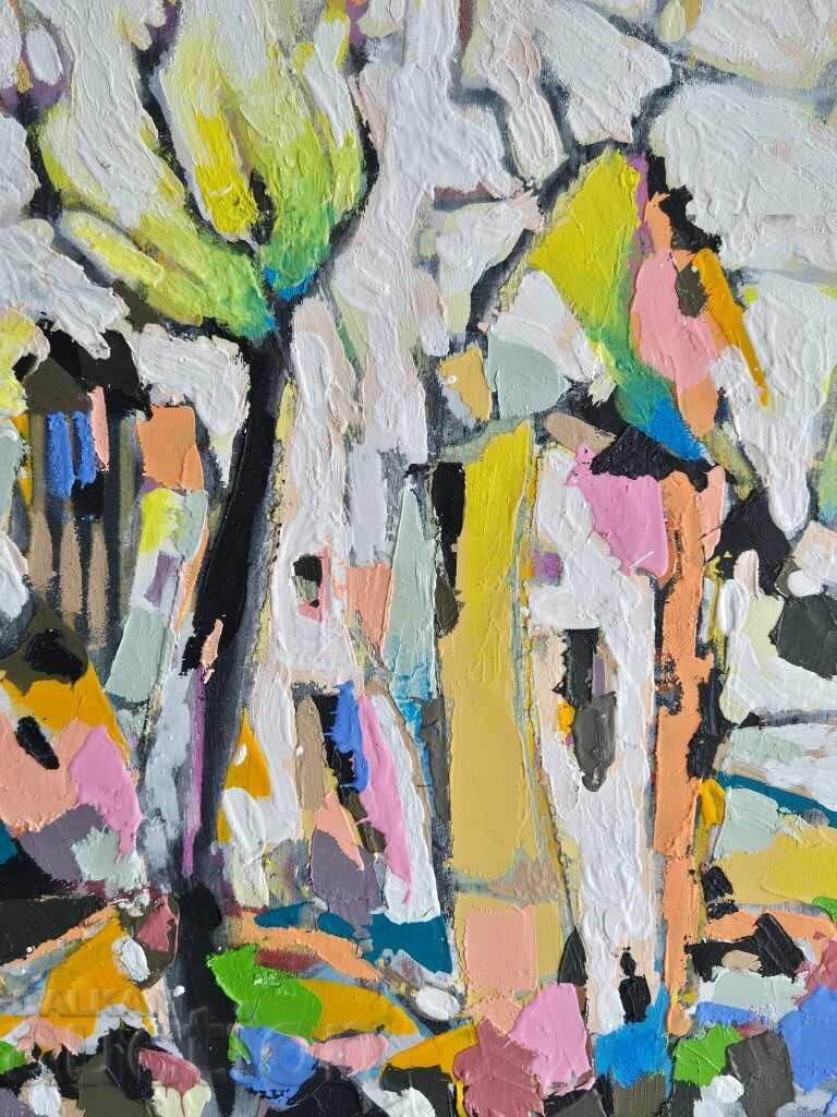 Ivan Yakhnadzhiev House and Tree 2024 oil paints No. 23 - 5 Ivan Yakhnadzhiev House and Tree 2024 oil paints No. 23 - 5