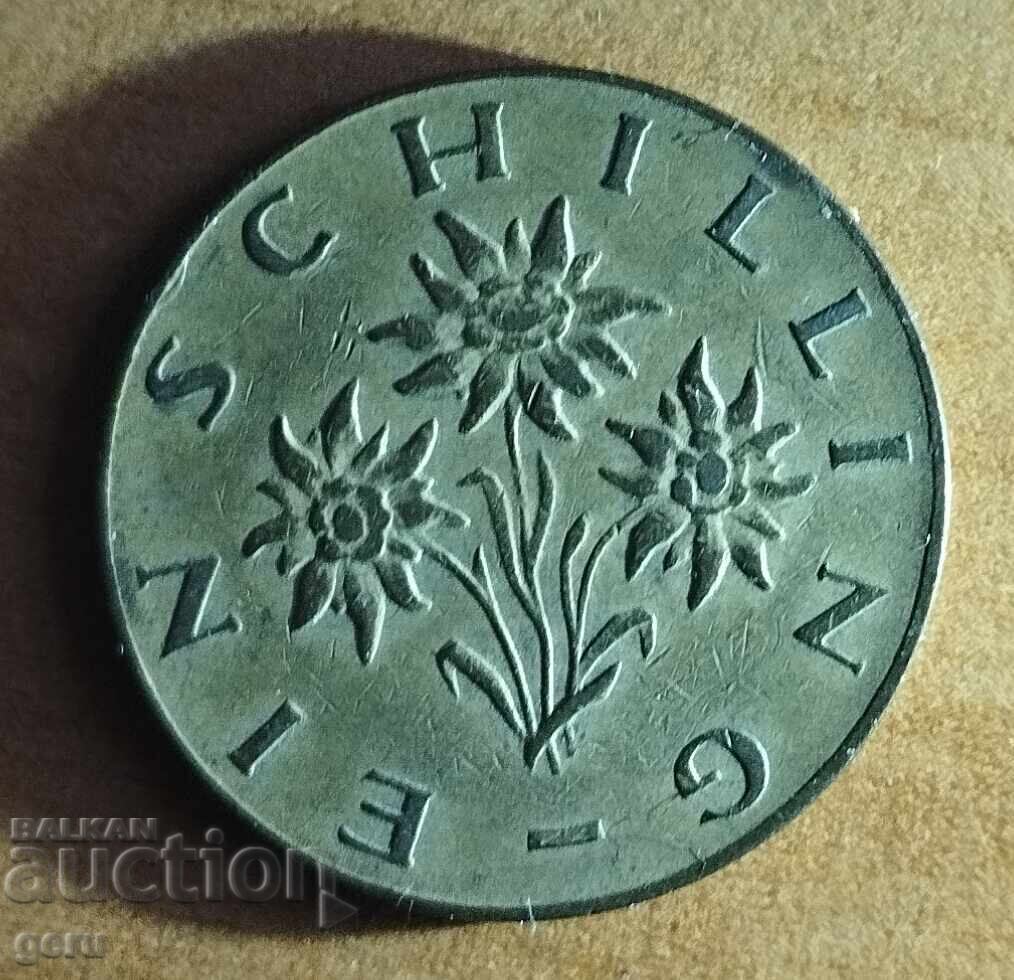 AUSTRIA 1967 1 schilling fk2