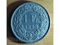 SWITZERLAND 1968 1 franc fk2