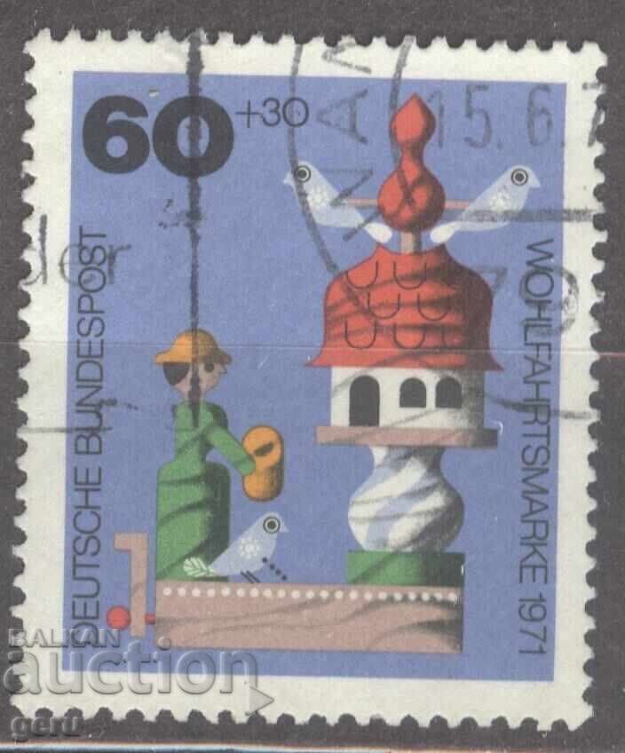 Germania BRD Germania 1971 Mi 708 1k2 Germania BRD Germania 1971 Mi 708 1k2