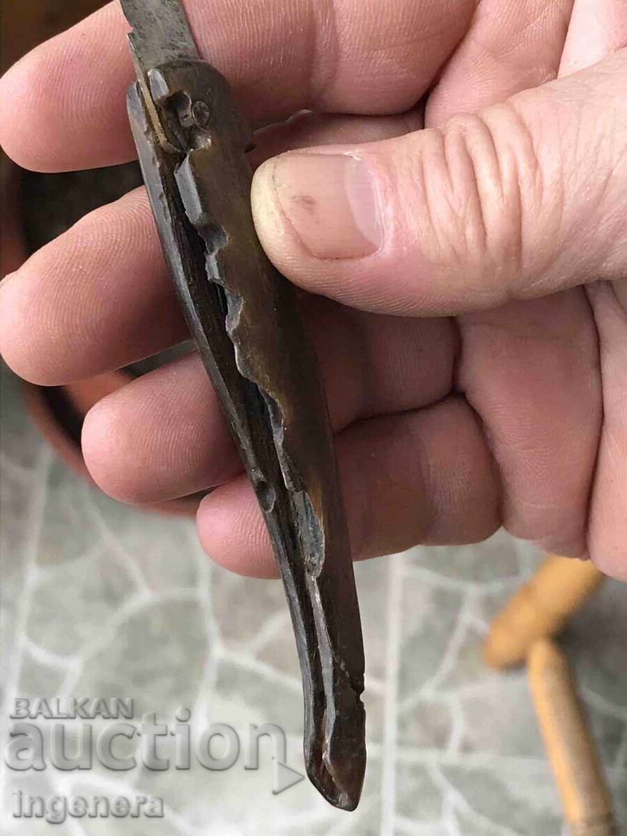 FOLDING KNIFE, VERY OLD, HORN-BLADE, LEG - 5 FOLDING KNIFE, VERY OLD, HORN-BLADE, LEG - 5