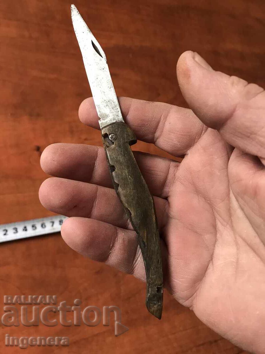 FOLDING KNIFE, VERY OLD, HORN-BLADE, LEG - 7 FOLDING KNIFE, VERY OLD, HORN-BLADE, LEG - 7