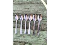 Set of deep silver-plated coffee spoons WMF