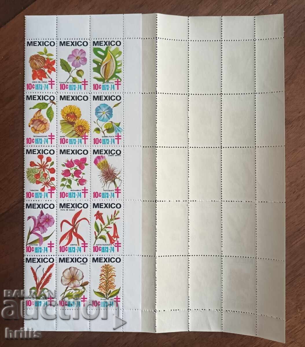 Delivery of MEXICO 1973 - SHEET OF STAMPS CLEAN NEW YEAR'S EDITION Delivery of MEXICO 1973 - SHEET OF STAMPS CLEAN NEW YEAR'S EDITION