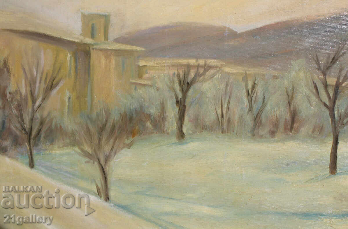 Winter landscape, oil paints, signed 1981. - 5 Winter landscape, oil paints, signed 1981. - 5
