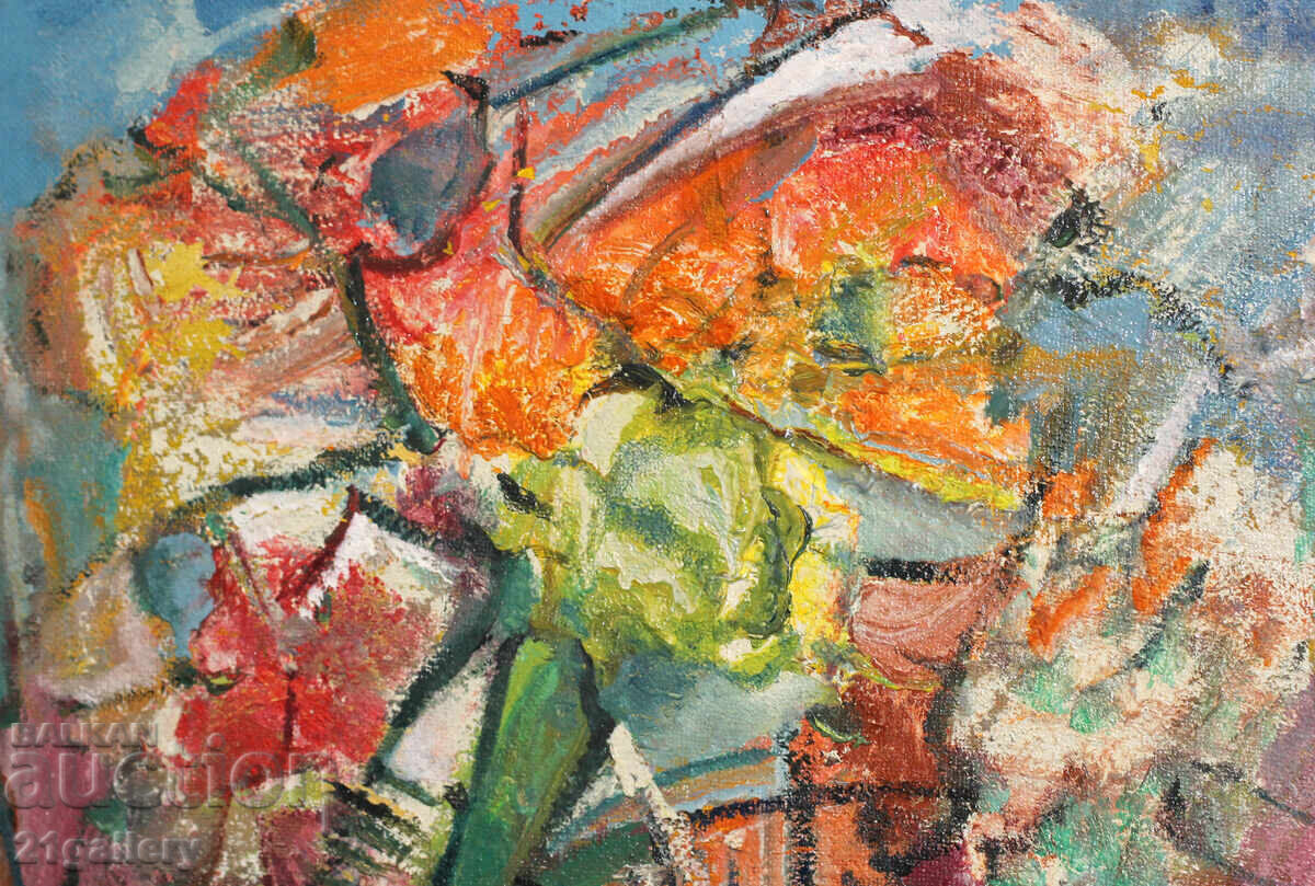 Παράδοση Αφηρημένη σύνθεση, λαδομπογιές, υπογεγραμμένη Παράδοση Αφηρημένη σύνθεση, λαδομπογιές, υπογεγραμμένη