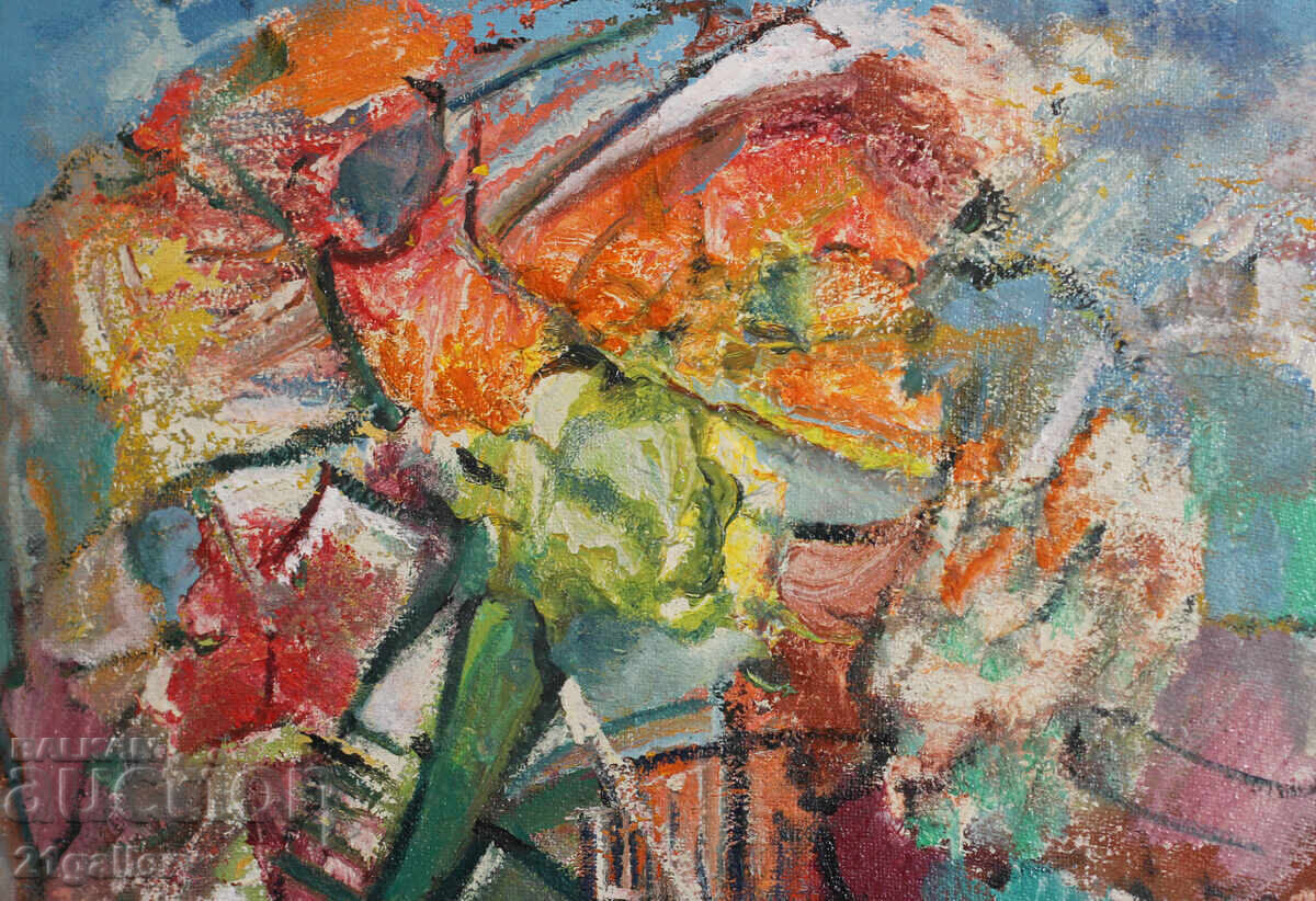 Αφηρημένη σύνθεση, λαδομπογιές, υπογεγραμμένη - 6 Αφηρημένη σύνθεση, λαδομπογιές, υπογεγραμμένη - 6