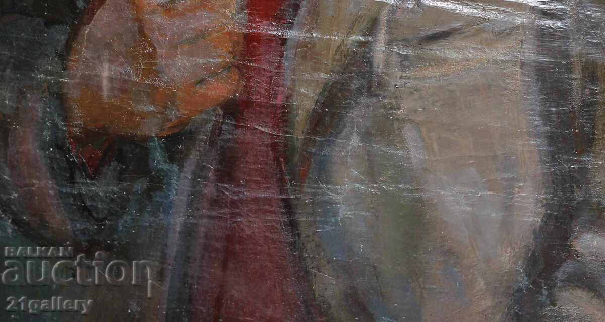 Branimir Tsakov (1943-), Male portrait, oil on canvas, 1972. - 5