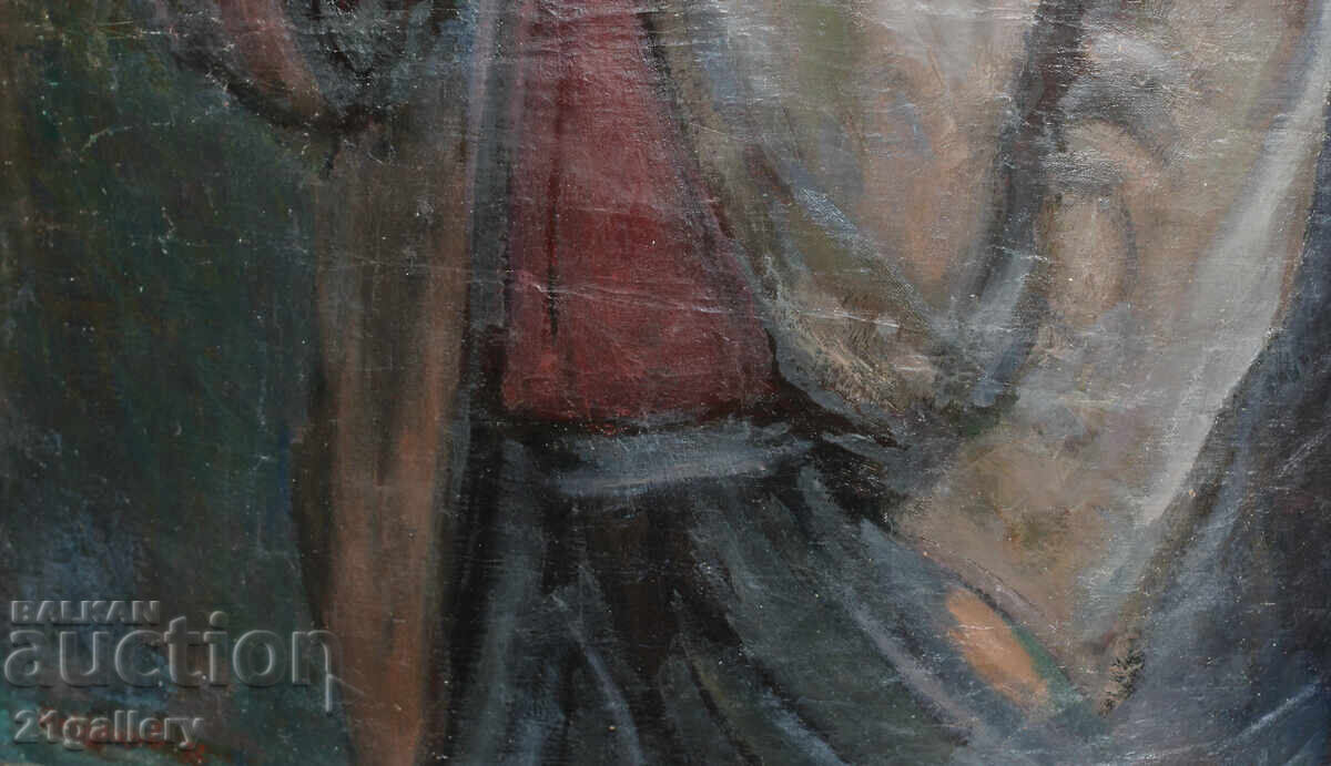 Branimir Tsakov (1943-), Male portrait, oil on canvas, 1972. - 6