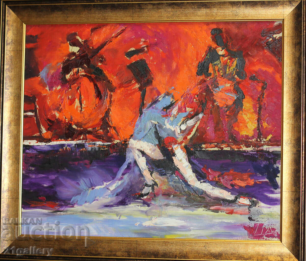 Εικαστική σύνθεση, χορός, λαδομπογιές με τιμή 400.00 BGN | € 204.52 Εικαστική σύνθεση, χορός, λαδομπογιές με τιμή 400.00 BGN | € 204.52