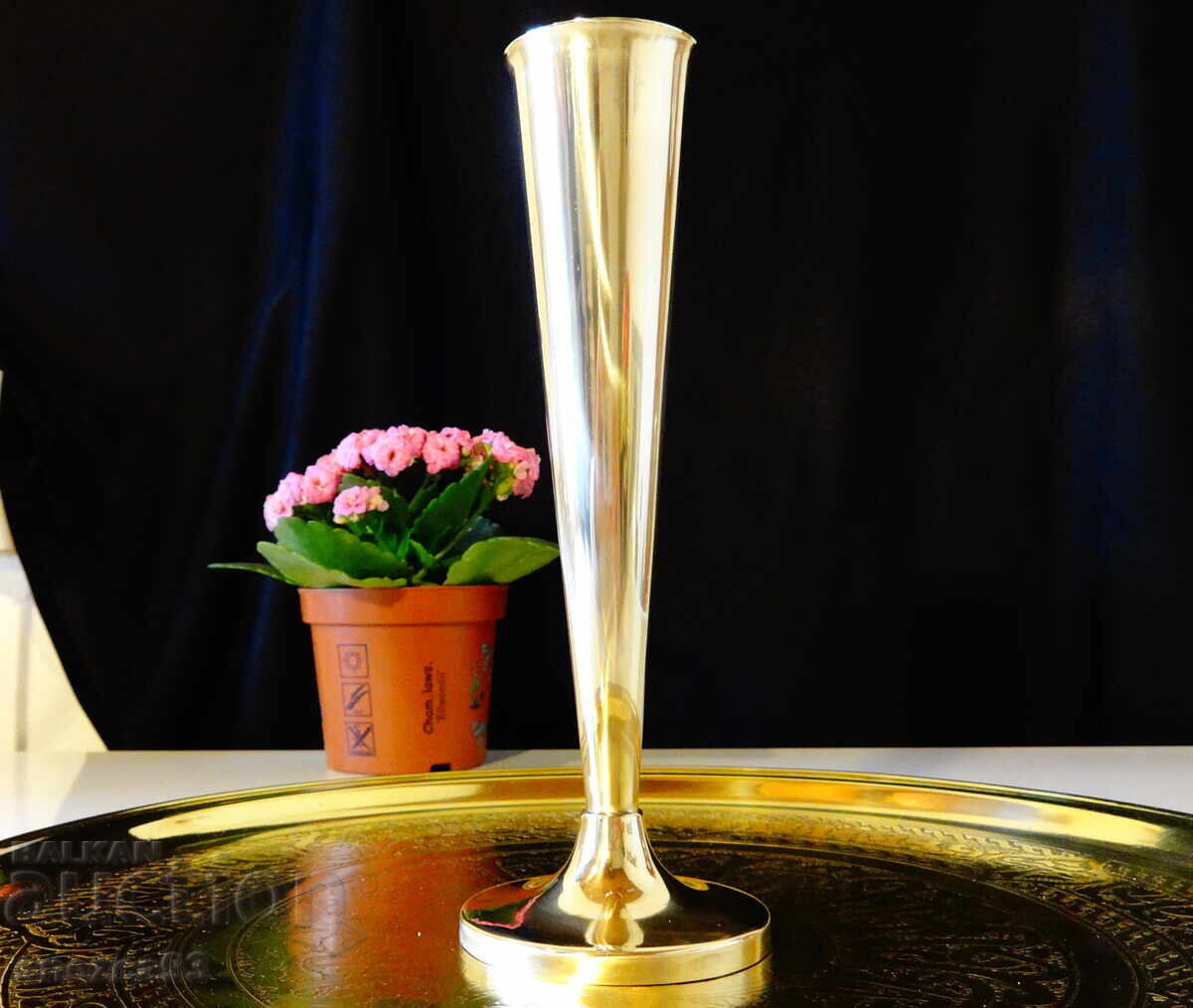 Bronze vase for one rose, napkin holder, candlestick Bronze vase for one rose, napkin holder, candlestick