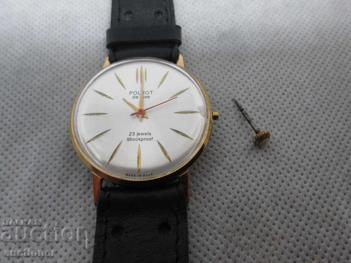 Auction MEN'S HANDWATCH POLJOT DE LUX-23STONE Auction MEN'S HANDWATCH POLJOT DE LUX-23STONE