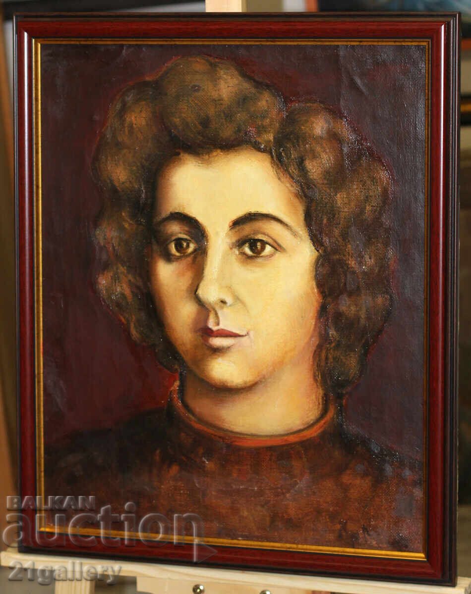 Auction  Hristo Vachev (1950 -) Portrait, oil paints