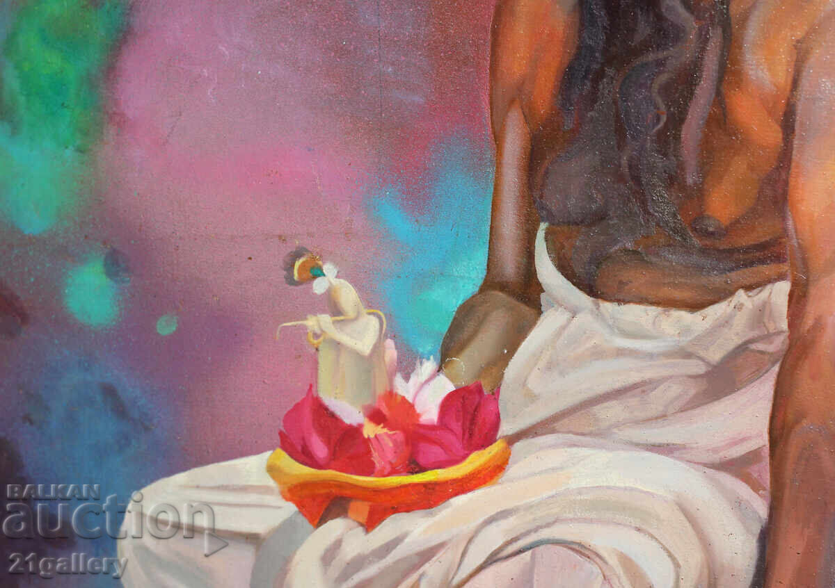 Male portrait, oil paints - 5