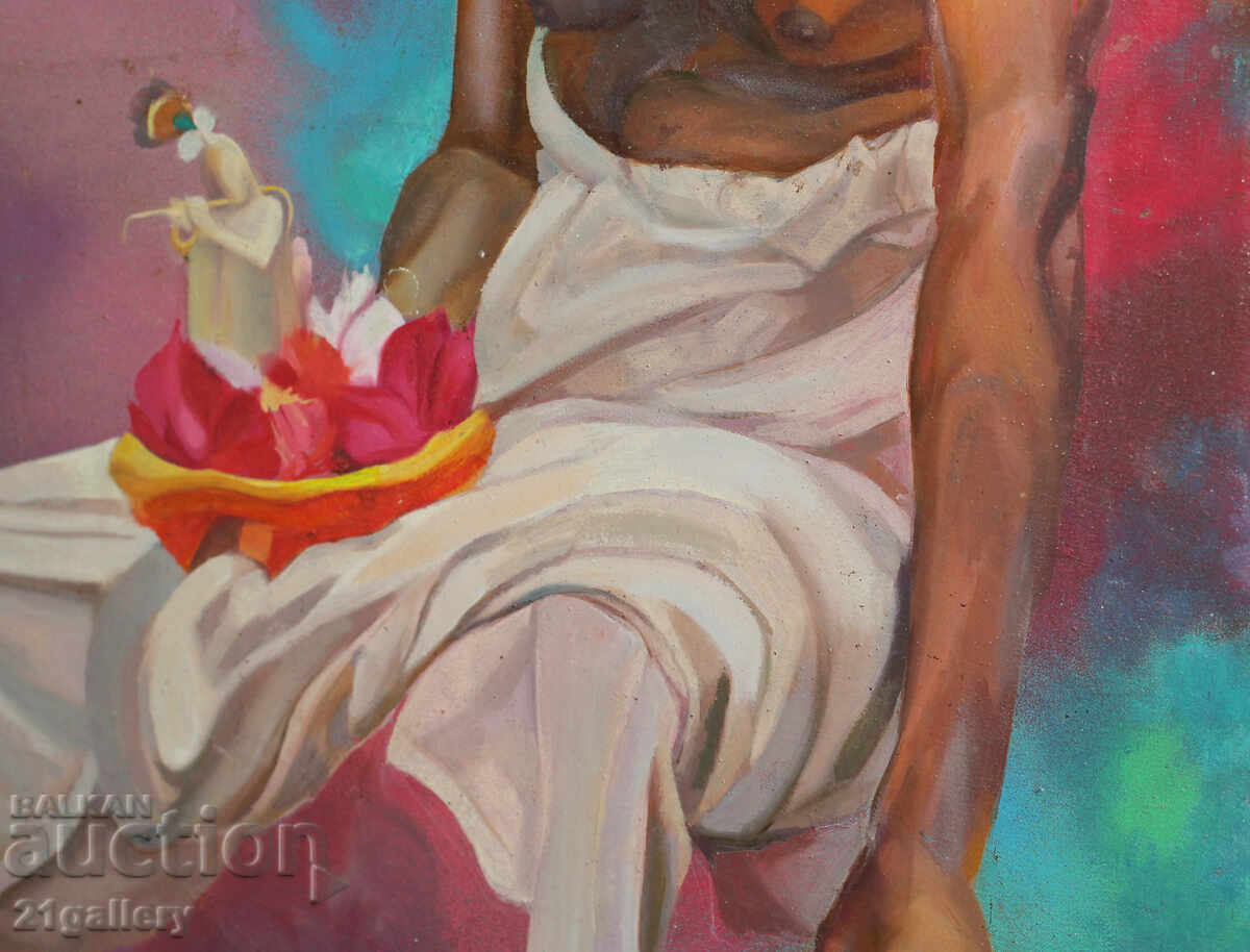 Male portrait, oil paints - 7