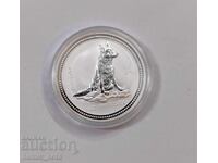 Lunar 1 oz. silver Year of the Dog 2006 UNC