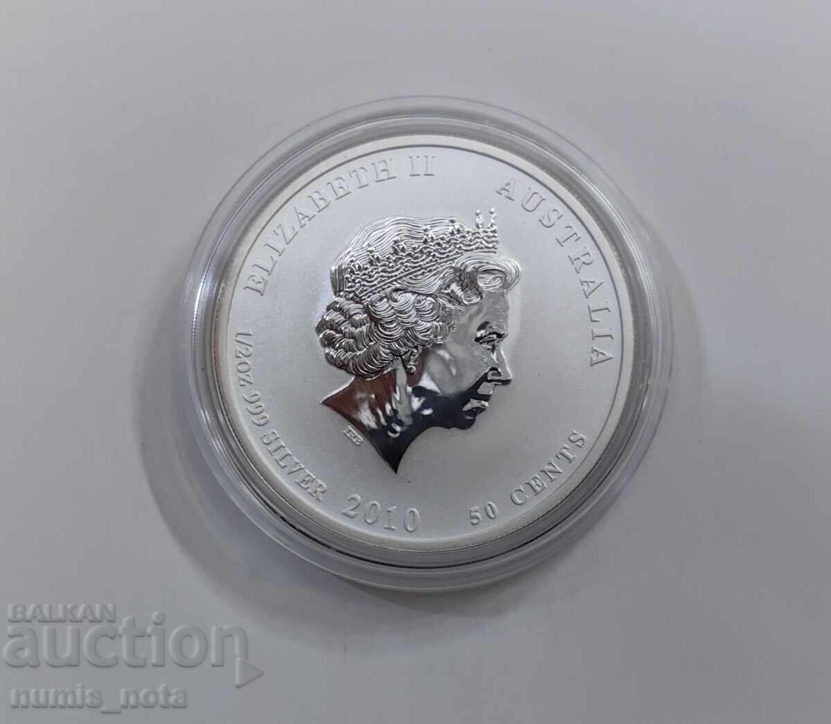 Lunar 1/2 oz. silver Year of the Tiger 2010 with price € 65.00 | 127.13 BGN
