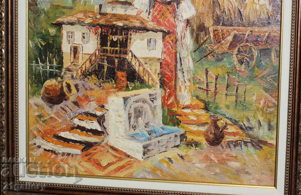 Figural composition - everyday theme, oil paints - 6 Figural composition - everyday theme, oil paints - 6