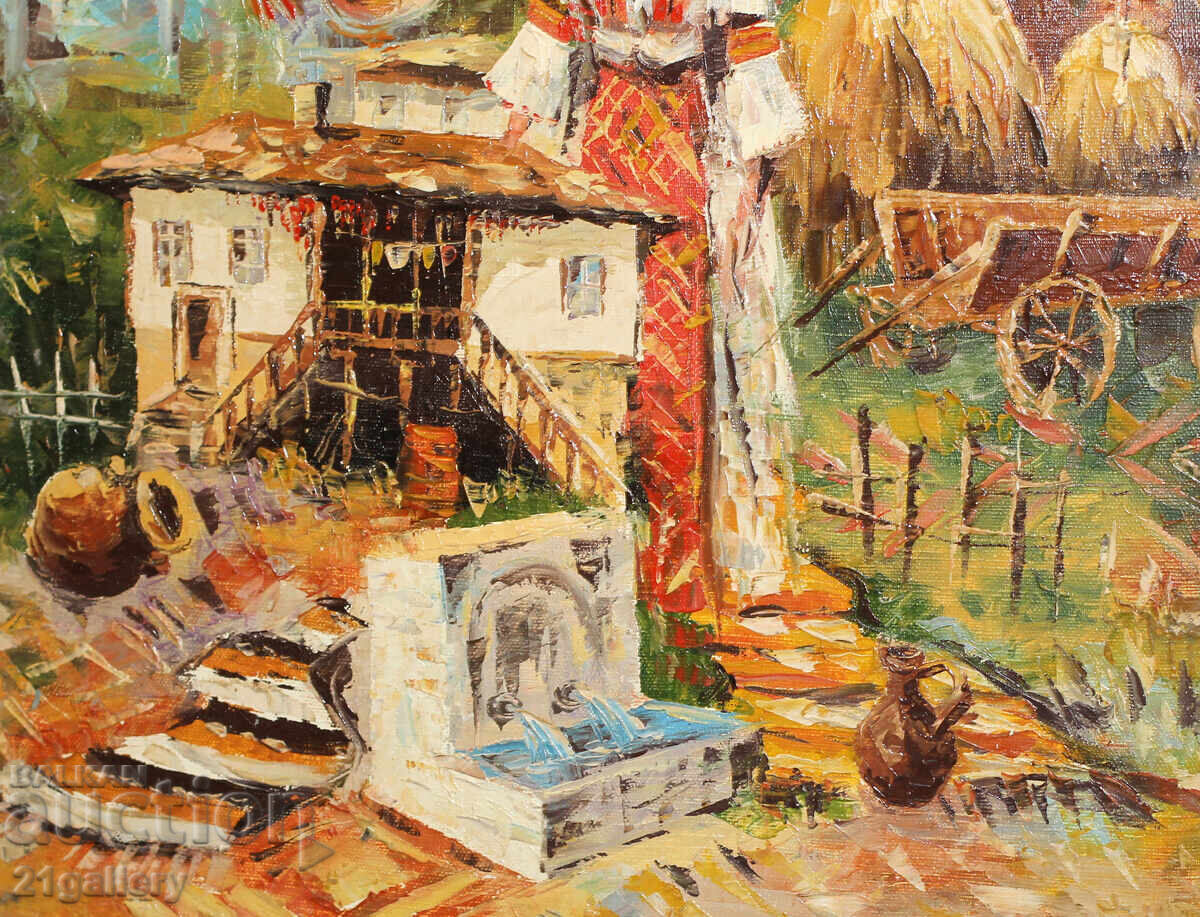 Figural composition - everyday theme, oil paints - 7 Figural composition - everyday theme, oil paints - 7