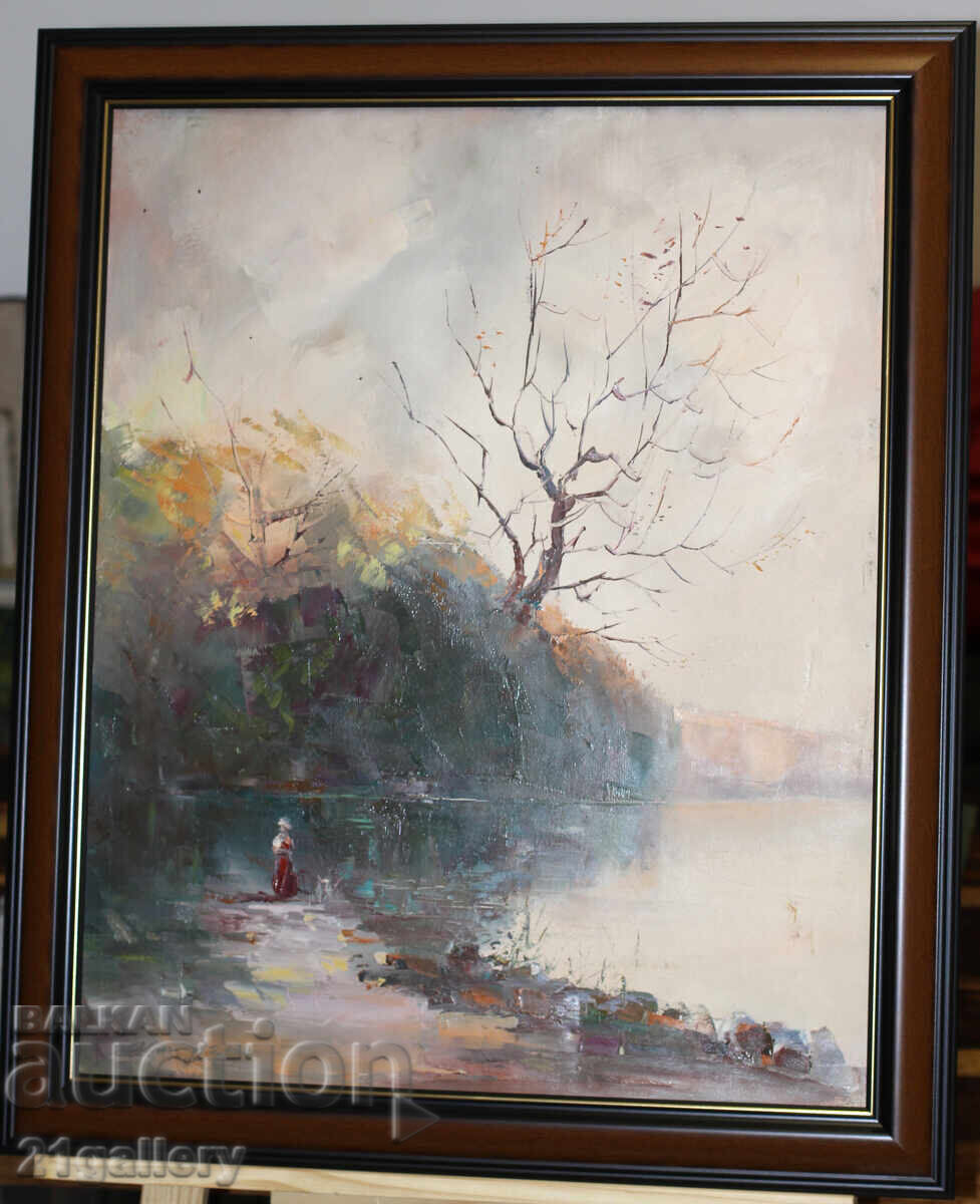 Licitație Metodi Idakiev '' Plimbare '' ulei pe pânză 2002 Licitație Metodi Idakiev '' Plimbare '' ulei pe pânză 2002