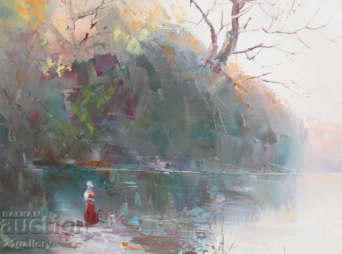 Livrarea Metodi Idakiev '' Plimbare '' ulei pe pânză 2002 Livrarea Metodi Idakiev '' Plimbare '' ulei pe pânză 2002