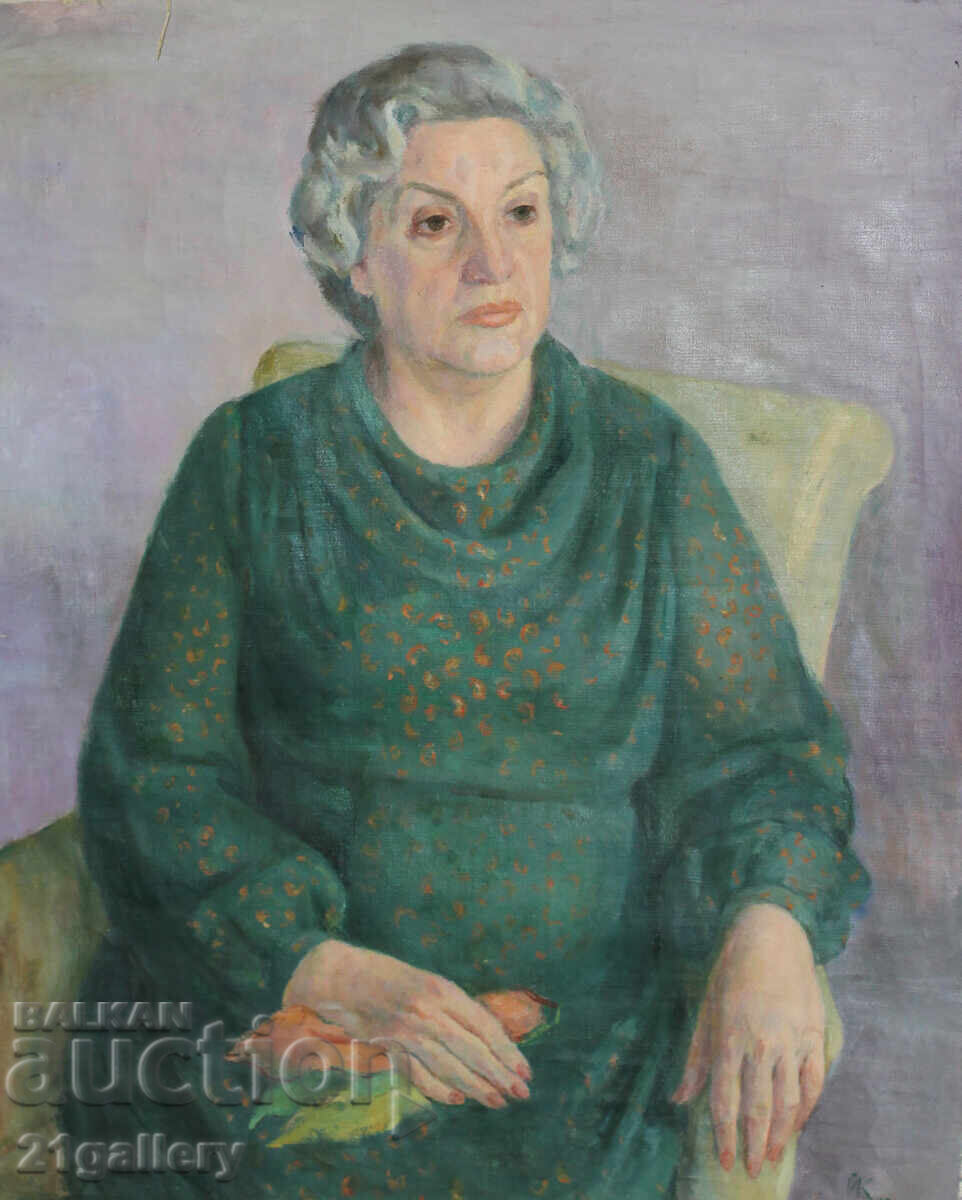 Auction Yordanka Karamalakova (1921 - 2011) Female Portrait 1988 Auction Yordanka Karamalakova (1921 - 2011) Female Portrait 1988