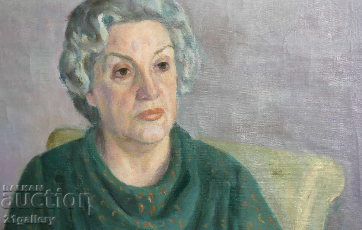 Delivery of Yordanka Karamalakova (1921 - 2011) Female Portrait 1988 Delivery of Yordanka Karamalakova (1921 - 2011) Female Portrait 1988