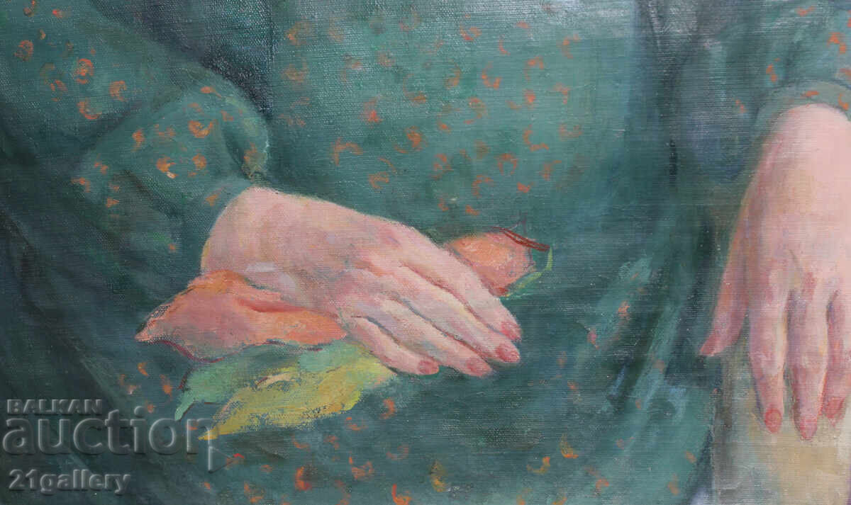 Yordanka Karamalakova (1921 - 2011) Portret feminin 1988 - 6