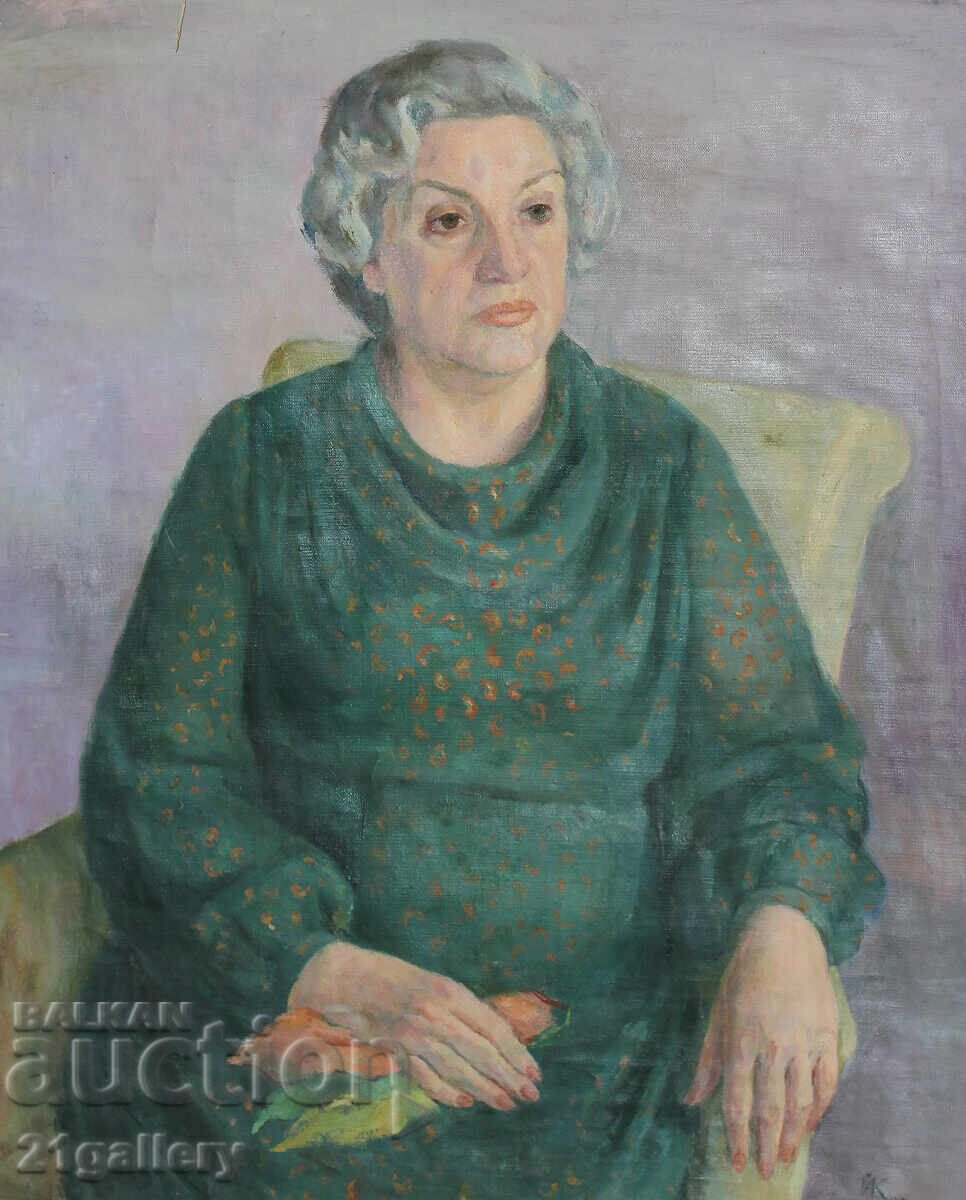 Yordanka Karamalakova (1921 - 2011) Female Portrait 1988 Yordanka Karamalakova (1921 - 2011) Female Portrait 1988