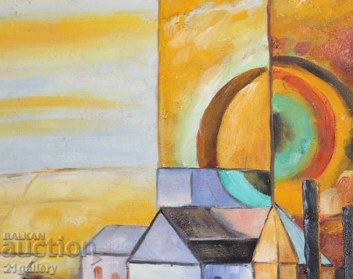 Abstract landscape, oil paints - 7 Abstract landscape, oil paints - 7