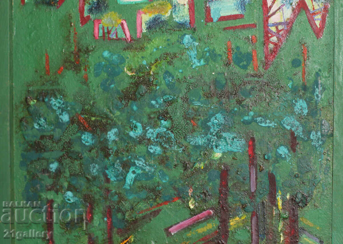 Abstract composition, oil paints - 6 Abstract composition, oil paints - 6