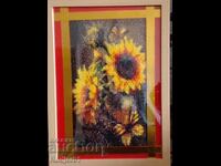 TAPESTRY, puzzle, diamond bead painting - Sunflowers