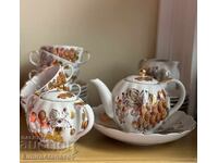 Russian porcelain tea set