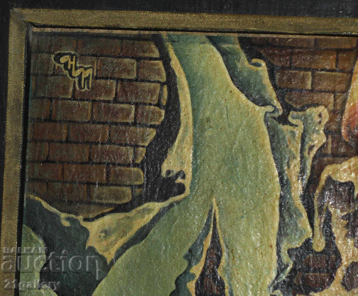 Delivery of Abstract composition, oil paints Delivery of Abstract composition, oil paints