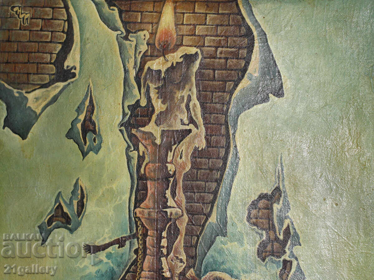 Abstract composition, oil paints - 5 Abstract composition, oil paints - 5