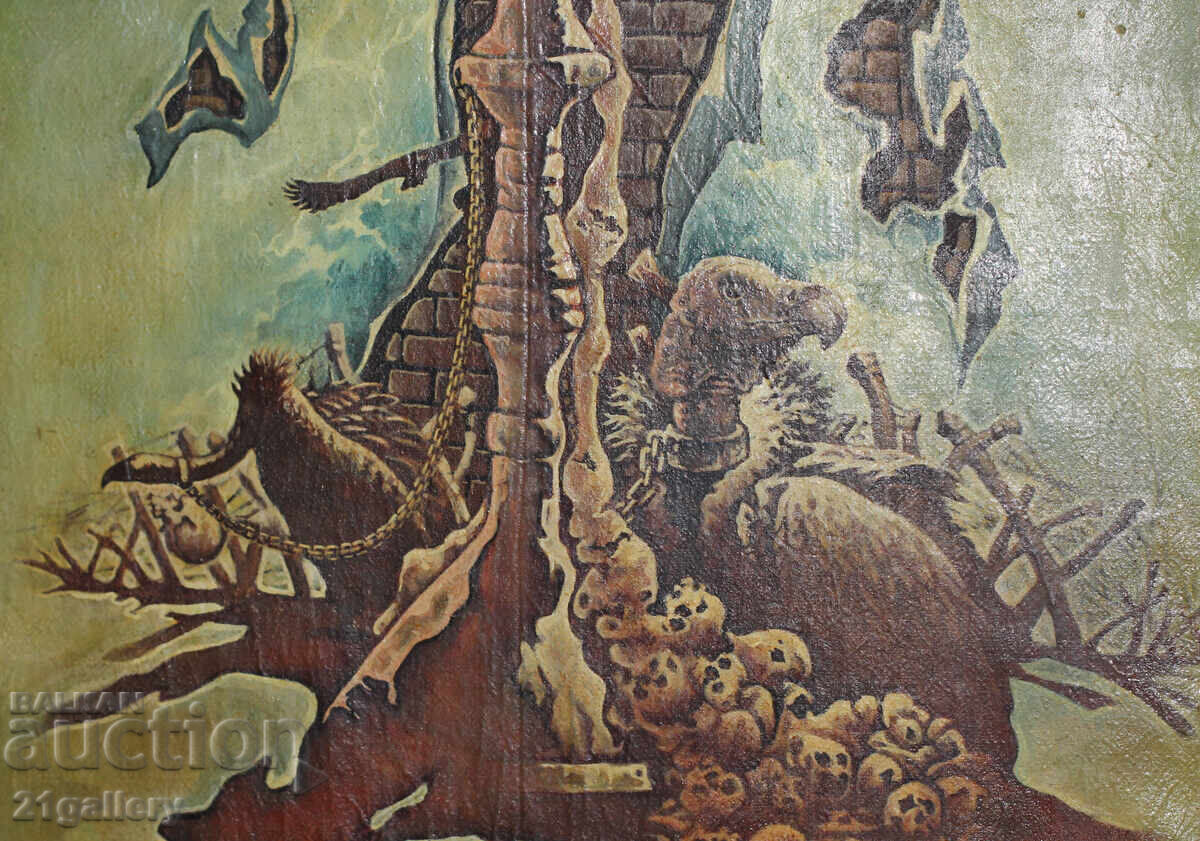 Abstract composition, oil paints - 6 Abstract composition, oil paints - 6