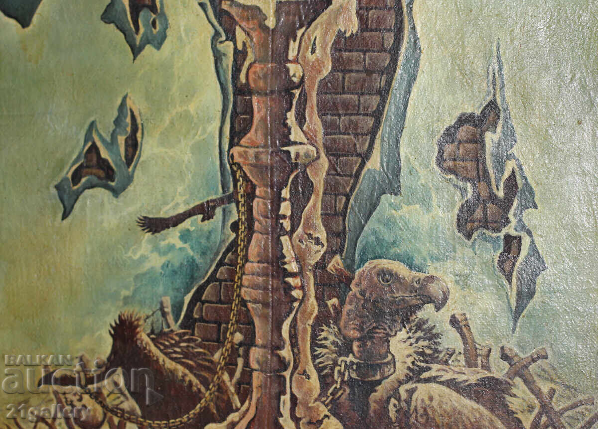 Abstract composition, oil paints - 7 Abstract composition, oil paints - 7