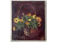 Παλαιός πίνακας ζωγραφικής - Νεκρή φύση 1975