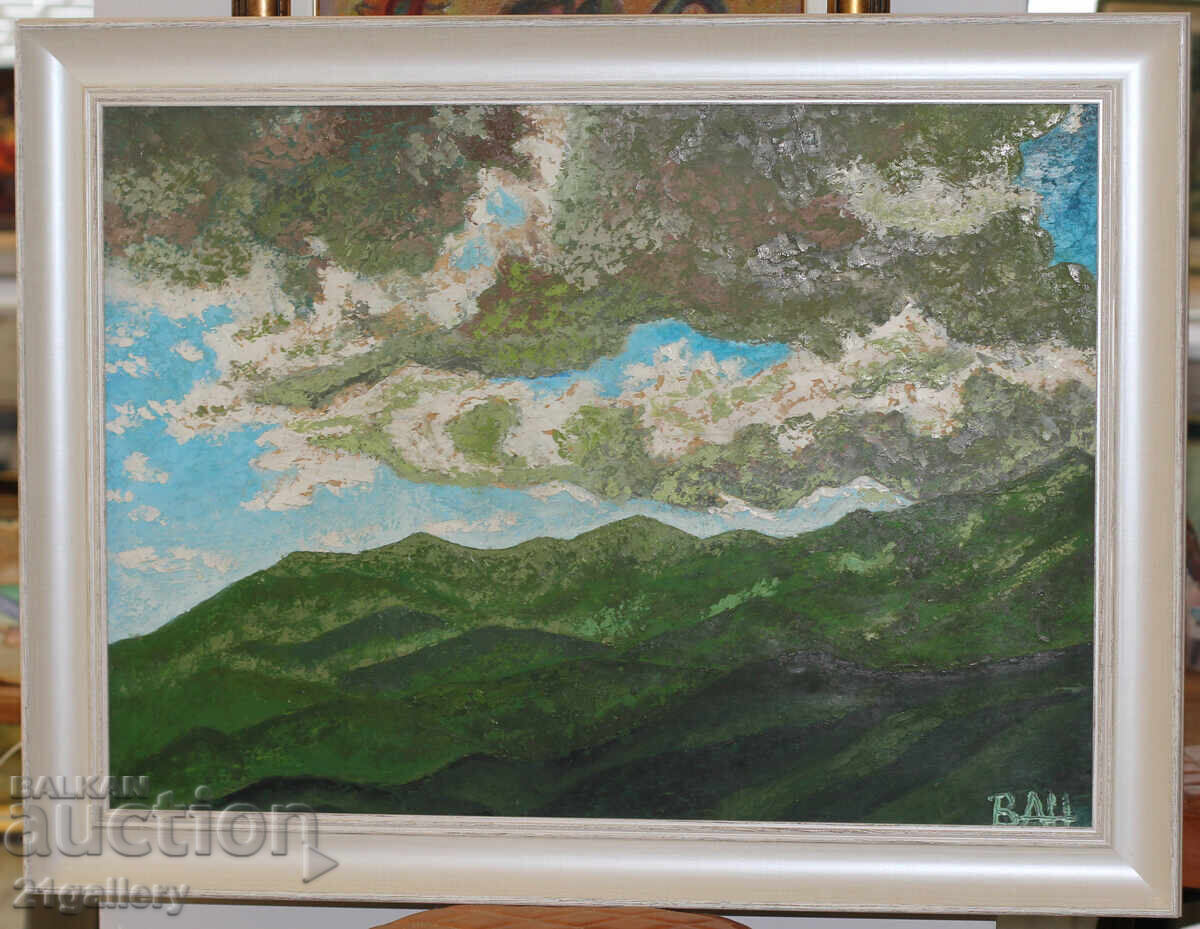 Auction Voskan Atamyan Mountain Landscape, Oil Paints Auction Voskan Atamyan Mountain Landscape, Oil Paints