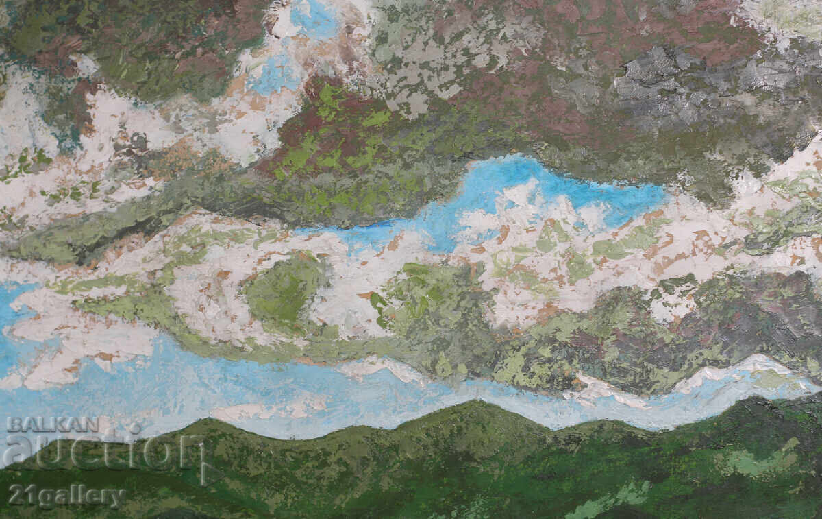 Delivery of Voskan Atamyan Mountain Landscape, Oil Paints Delivery of Voskan Atamyan Mountain Landscape, Oil Paints