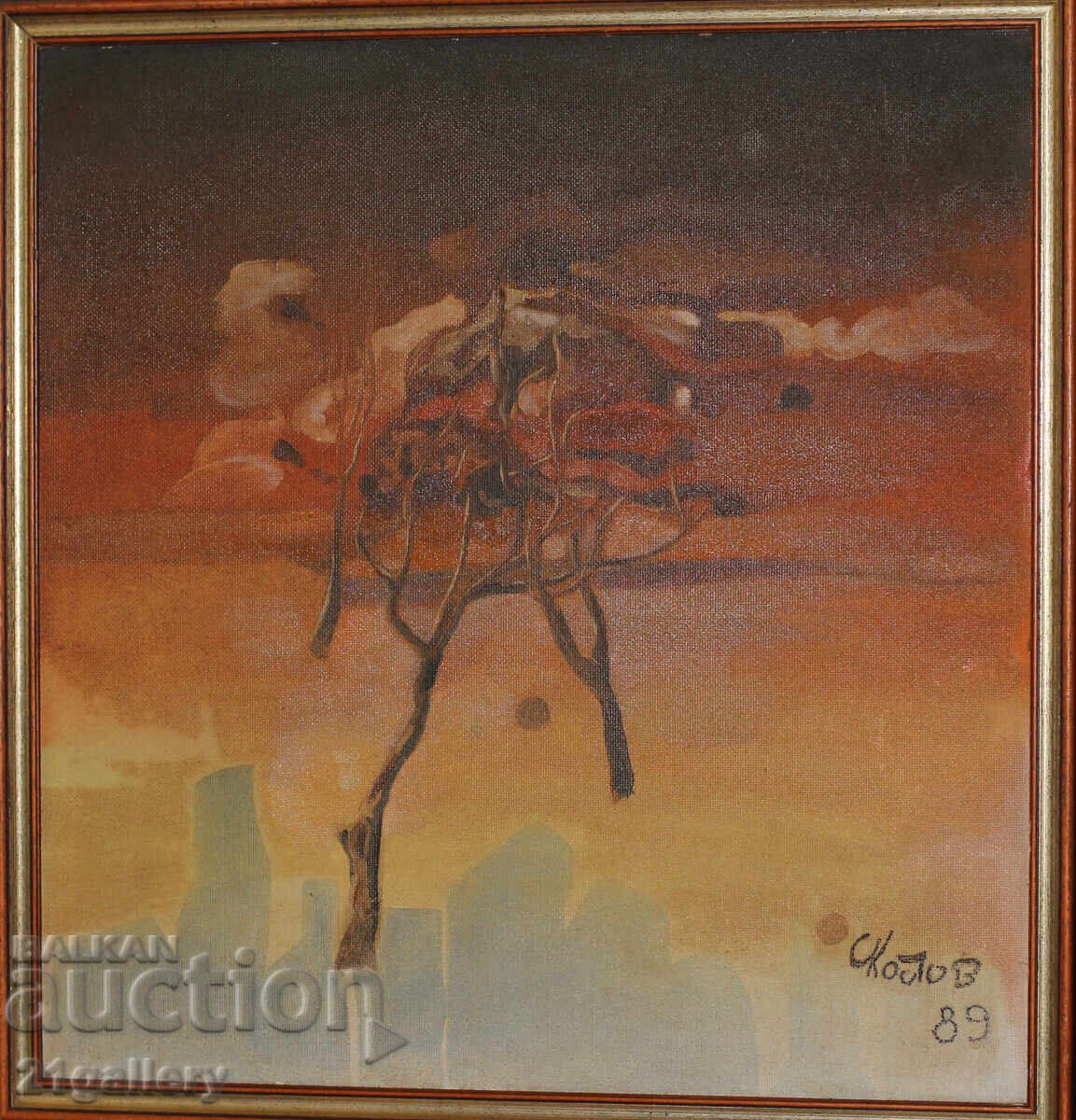 Sasho Kostov (1954 - 2021) Peisaj, vopsele în ulei cu preț 1000.00 BGN | € 511.29