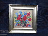 TAPESTRY IN A FRAME WITH ANTI-REFLECTIVE GLASS 14/14 cm