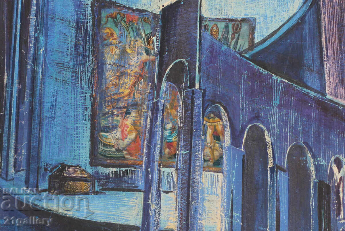 Large painting tempera pastel abstract landscape - 7 Large painting tempera pastel abstract landscape - 7