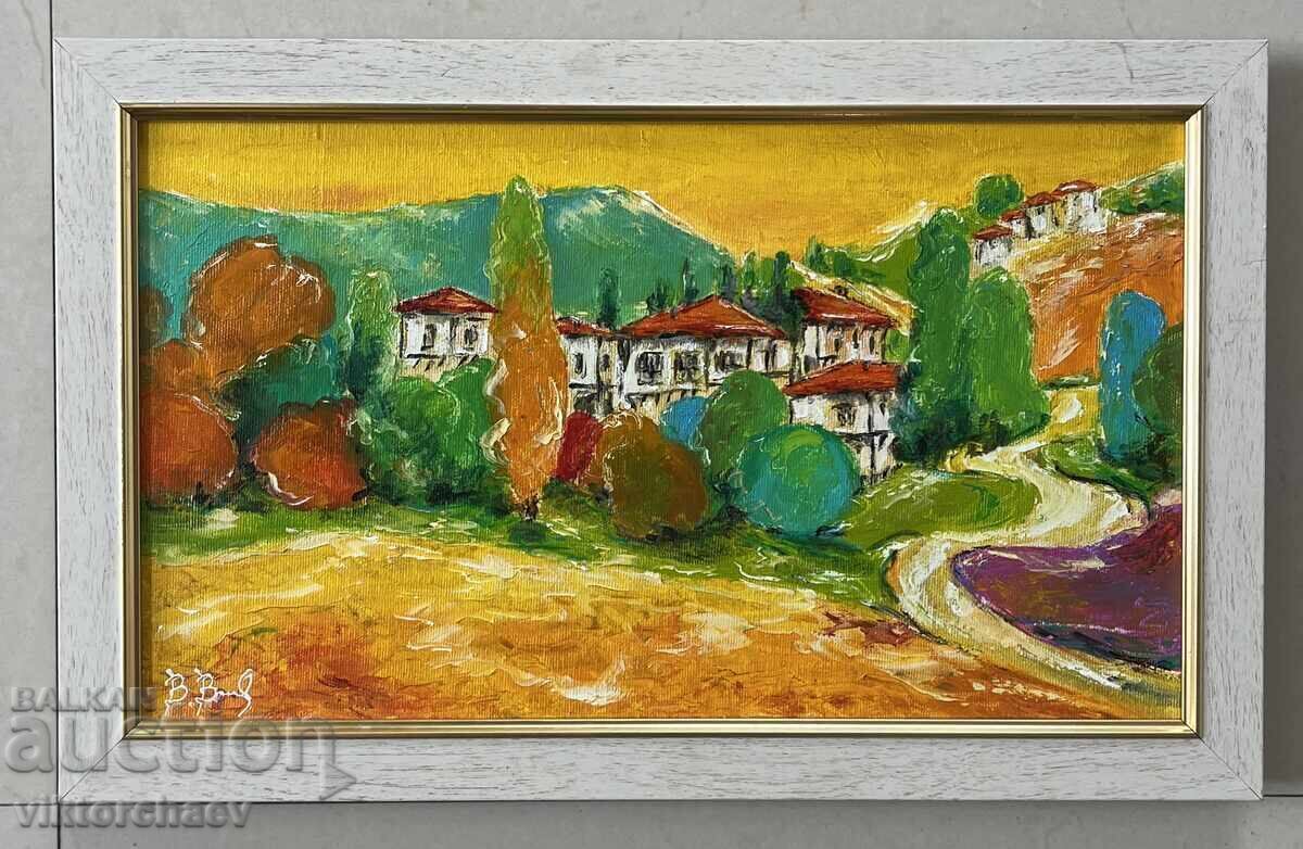 Pictura Bogdan Bondikov - „Sat frumos” Pictura Bogdan Bondikov - „Sat frumos”