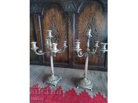 Silver candlesticks