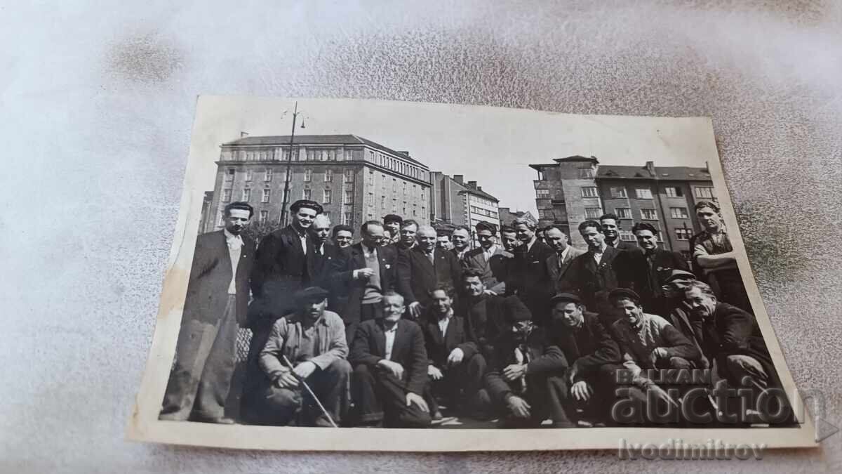 Photo Sofia Men on Sveta Nedelya Square 1947 Photo Sofia Men on Sveta Nedelya Square 1947