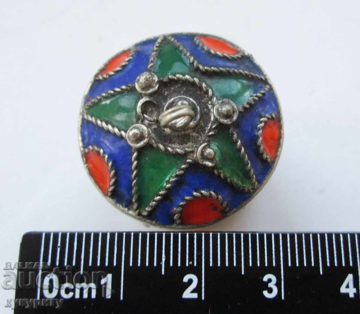 Auction Old small box with cellular enamel Auction Old small box with cellular enamel