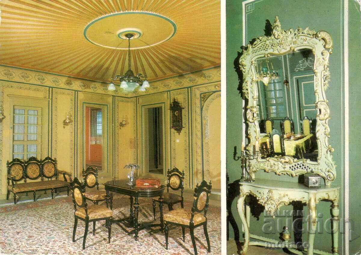 Old postcard - Plovdiv, Interior of Hindliyan's house Old postcard - Plovdiv, Interior of Hindliyan's house