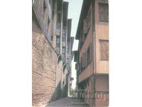 Old postcard - Plovdiv, Old houses